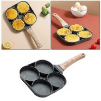 1pc Non-stick Cooking Pans Egg Pancake Steak Pan Cooking Egg Ham Pans 4 Hole Frying Pot Pan Thickened Breakfast Maker Cookware