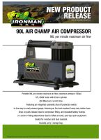 ปั้มลมไฟฟ้า 12v (90L/min) Air champ compressor จาก Ironman 4x4