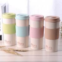 350/450/550ML Travel Coffee Mug Creative with Lid Stir Wheat High quality Cups and Mugs Tea Milk Drinkware