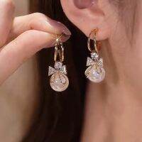 Bow Pearl Earrings Accessories