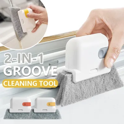 【CC】☫✈  2 In 1 Groove Cleaning Window Frame Door Sliding Tools Hand-Held Crevice Cleaner