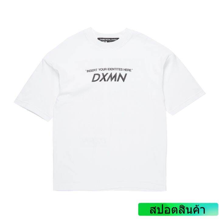 ราคาระเบิดdxmn-clothing-have-a-dxmn-day-v-2-oversized-tee-white-s-3xl-akq7