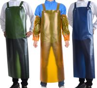 Oxford Wear Pinafore Waterproof and Oil-proof Stone Thickening Long Waist Acid Alkali Durable Industrial Leather Apron