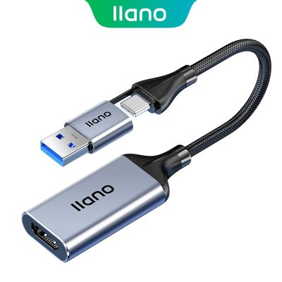 Llano การ์ดจับภาพวิดีโอ HDMI เป็น USB 1080P อุปกรณ์บันทึกการ์ดเกม สําหรับเล่นเกม สอนการประชุม ออกอากาศ