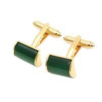 1 Pair Elegant Green Opal Stone Mens Wedding Party Gift Shirt Cufflinks New Hot P0RF