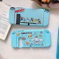 เคสโดนัลด์เดซี่ลายการ์ตูนมิกกี้เมาส์ Nnie Mouse สวิตช์นินเท็นโดซิลิโคนนิ่มรูปสุนัขคอนโซล OLED ฝาครอบป้องกันมือจับบังคับเต็มรูปแบบเคสป้องกันรอยขีดข่วนกันกระแทกอุปกรณ์เสริมสำหรับผู้เล่นเกม