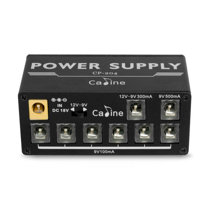 Caline CP204 Guitar Pedal Power Supply 8 Isolated Outputs Anti