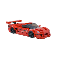 307ชิ้น MOC อาคารบล็อกความเร็วแชมป์คลาสสิกรถเก๋ง Sportscar รุ่นเทคโนโลยีอิฐ DIY สร้างสรรค์ประกอบเด็กของขวัญของเล่น