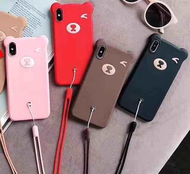 เคสหมีพลาสเทล-สำหรับรุ่นoppo-reno2f-relame5-a31-a9-2020-a5-2020-a3s-a5s-a7-a1k-a37-a83-f7-f9-f11pro-r9s-vivo-y91i-v17-y17-y53-y55-nova3i-y92019