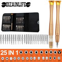 (LONG FA hardware)25 In 1พรีซิชั่ไขควงชุดมัลติฟังก์ชั่ Torx เปิดเครื่องมือซ่อมแซมมินิ Hex บิตตั้งไขควงสำหรับ Xiaomi โทรศัพท์พีซี