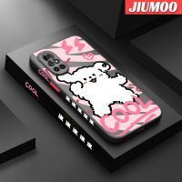 เคส JIUMOO สำหรับ Huawei Nova 8 Pro Nova 8 Se,เคสนิ่มป้องกันกล้องปลอกซิลิโคนกันกระแทกมีน้ำค้างแข็งโปร่งใสลูกสุนัขรูปการ์ตูนสุดเจ๋ง