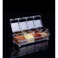 hotx【DT】 Transparent Seasoning Spice Jar Muti-function Bottle Accessories