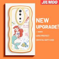 JIUMOOCase สำหรับ Xiaomi 9T Pro Redmi K20 Pro เคสนางเงือกที่สวยงามลวดลายขอบคลื่นโคโลร์ TPU ใสนุ่มกันกระแทกแม่นยำเคสมือถือกล้องรูเข็มทนต่อการสึกหรอฝาครอบป้องกันซิลิกาเจล