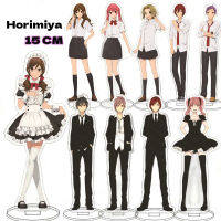 แฟชั่นอะนิเมะ Horimiya อะคริลิยืนรุ่นแผ่นพวงกุญแจคอลเลกชัน Miyamura Izumi Hori Kyoko รูป Standee ตกแต่งโต๊ะคอสเพลย์