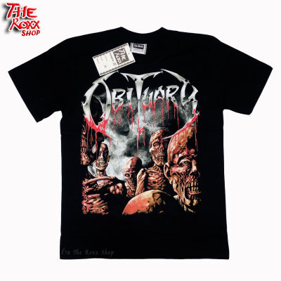 เสื้อวง Obituary SP-232 เสื้อวงดนตรี ป้าย The Roxx