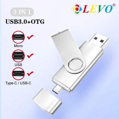 Original OTG 3 in 1 USB flash drive 8GB 16GB pendrive 32GB 64GB 128GB pen drive U disk Flash usb stick memory disk
