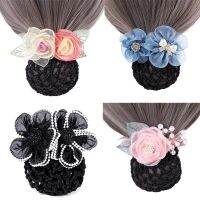 Multiple Styles Cloth Hair Clip Professional Nurse Stewardess Hair Net Fashion  Hair Accessories for Women