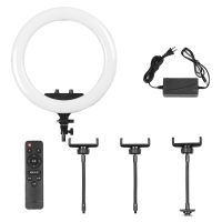 18 Inch Ring Light 2700K-5600K Dimmable Bi-Color LED Ring Fill Light for Vlog /Selfie/ Makeup /YouTube()