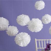 【YF】 5PCS 6(15CM) Tissue Paper Poms Garden Wedding Birthday Wedding Car Decoration