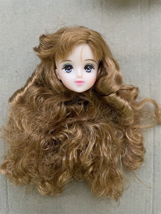 หัวตุ๊กตา-licca-สีสันผมยาวตุ๊กตาแต่งหน้าดีอะไหล่เด็กเรียนรู้ผมตุ๊กตาแต่งตัวหัวตุ๊กตา-jenny-licca