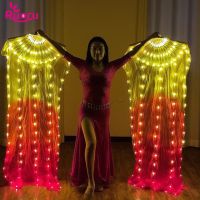 【YD】 Ruoru Led Silk Veil Belly dance Veils Show Performance Costumes