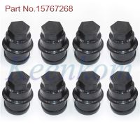 8pcs Black Wheel Lug Nut Cover Cap 12472838 15767268 for Chevrolet Cadillac Truck New