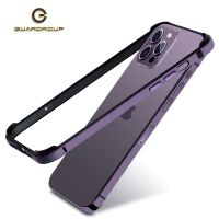 For iPhone 14 Plus 13 12 11 Pro Max 14Pro XR XS X 7 8 6 Plus Bumper Case Luxury Hybird Aluminum Meatl Frame Soft Silicone Side