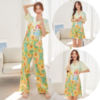 ชุดนอน Muslin pajamas Silk Satin ( รุ่น N1069,T1069,K1069)