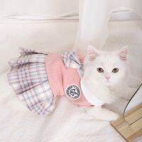 Cute Cat Clothes For Autumn Winter Warm Skin-Friendly Lovely Cats Clothing For Ragdoll Blue Cat Kitten Dress ropa para gato Dresses