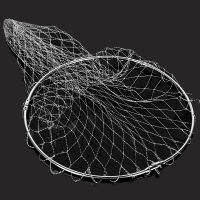 40cm50cm 60cm Pe Nylon Fishing Nets Fishing Tackle Collapsible Rhombus Mesh Hole Depth Folding Dip Net All For Fishing Products