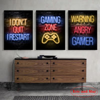 Sleep Game Repeat Gaming posters and prints Canvas Painting Wall Art Picture Abstract Decorative Home Decor Ozy