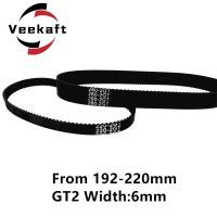 ✜▬✳ 1pc 3D Printer Parts GT2 6mm Closed Loop Rubber Timing Belt 192 194 196 198 200 202 204 206 208 210 212 214 216 218 220mm 2GT