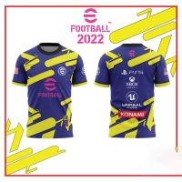 New Fashion E-FOOTBALL 22 PES22 SHIRT UNISEX FULL SUBLIMATION 2023