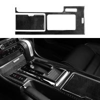 Car Center Console Gear Shift Box Panel Sticker Decal Carbon Fiber Interior Trim Cover For Ford Mustang 2009-2014 Accessories