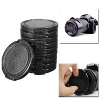 Univeral 60Pcs 49mm Center Pinch Front Lens Cap for DSLR Camera