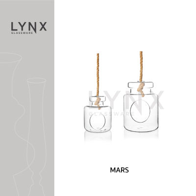 LYNX - Mars - แจกันแขวน Terrarium ทรงโหล เนื้อใส พร้อมเชือกเส้นใหญ่  เหมาะสำหรับใส่ดอกไม้ มีให้เลือก 2 ขนาด