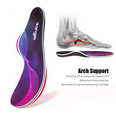 3Angni รองเท้าศัลยกรรมกระดูก insoles เท้าแบนผู้หญิงผู้ชาย plantar fasciitis insoles insoles รองเท้า orthotic Arch Support soles รองเท้า หน้า