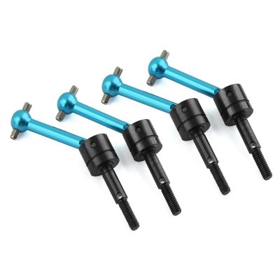 4Pcs Metal Universal Drive Shaft Driveshaft CVD 53792 for Tamiya TT01 TT02 TT01D TT01E TA04 1/10 RC Car Upgrades Parts Accessories Blue