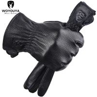 Brand fashion sheepskin men 39;s glovesKeep warm men 39;s winter glovesComfortable black men 39;s leather gloves 8020N