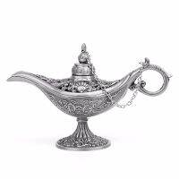 【✱2023 HOT✱】 jiquao982515818 Aladdin Genie 1ชิ้นแกะสลักกลวงโลหะสังกะสีอัลลอยด์โคมไฟทรงแปลกตะเกียงน้ำมันโคมไฟสไตล์อาหรับหม้อวินเทจ
