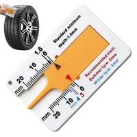 Auto Car Tyre Tread Depthometer 0-20Mm Depth Indicator Gauge Gage Motorcycle Trailer Van Wheel Measure Tool Measrement Supplies