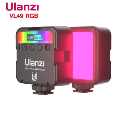Ulanzi VL49 RGB ไฟติดหัวกล้อง 360 สี (LED 2500K-9000K)