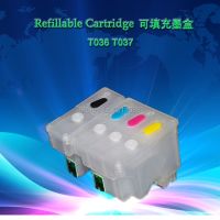 INK WAY T036 T037 Chipped Refillable ink cartridge without ink for Stylus C42 C44 C461 SET