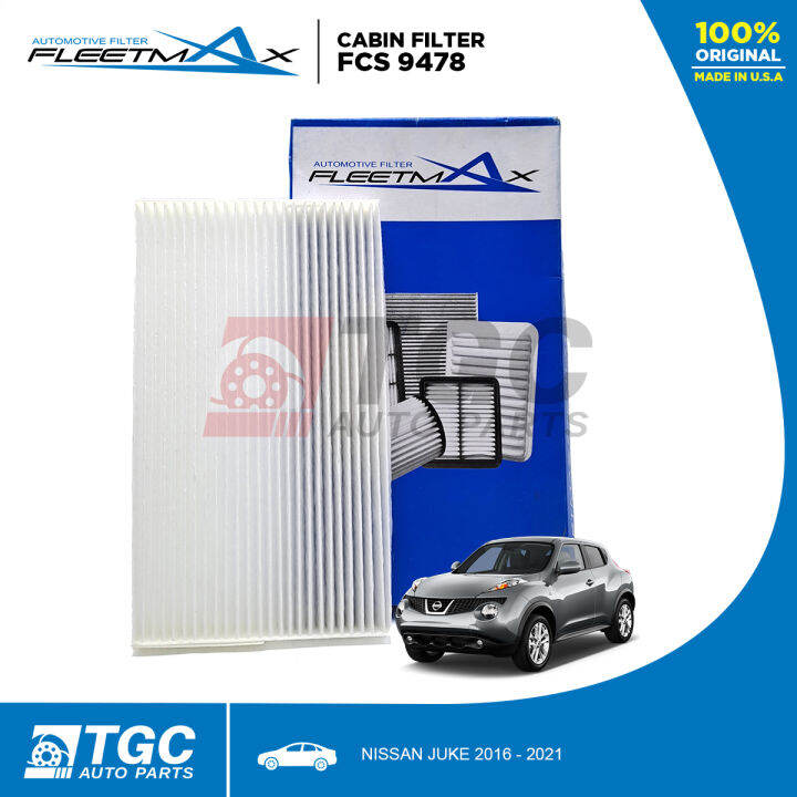 Fleetmax Cabin Filter / Aircon Cleaner NISSAN JUKE 2016 2021 FCS 9478