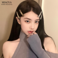 MIAOYA กิ๊บติดผมดีไซน์โลหะตัวอักษร F สำหรับผู้หญิงเครื่องประดับแฟชั่นสไตล์พังก์ทำจากโลหะ