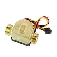 1/2 Water Flow Sensor Brass 1.75MPa Hall Sensor Turbine Pulse Flowmeter DC5 18V Used For Water Heaters Water Dispensers