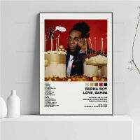 Burna Boy Love Damini แทร็คลิสต์ฮิปฮอปอัลบั้มเพลงโปสเตอร์ปิดคลุมศิลปะบนผนังรูปภาพวาด0706