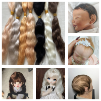 Top Quality 14 Colors Reborn Doll Mohair Wig 100% Pure Mohair Natural Black White Light Coffee Colors DIY BJD Doll Reborn Doll Hand Tool Parts Accesso