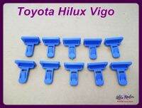 TOYOTA HILUX VIGO WHEEL LOCKING CLIP for REAR BUMPER SET (10 PCS.) "BLUE" #กิ๊บล๊อคล้อ ตัวเหลี่ยม กาบกันชนหลัง  สีน้ำเงิน