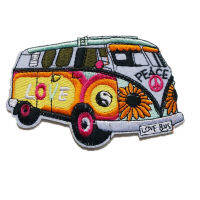 10 ซม. เย็บปักถักร้อย Patch เย็บเหล็กบนแพทช์ Peace Love Bus ป้ายปักสำหรับกระเป๋ากางเกงยีนส์หมวก T เสื้อ DIY Appliques Craft Decor-pangyh